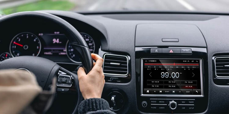 régleage fonction DAB+ autoradio