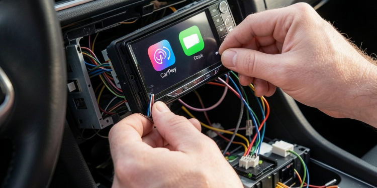 Montage autoradio CarPlay