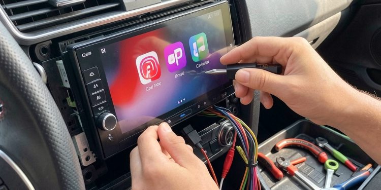 Montage et branchement autoradio CarPlay