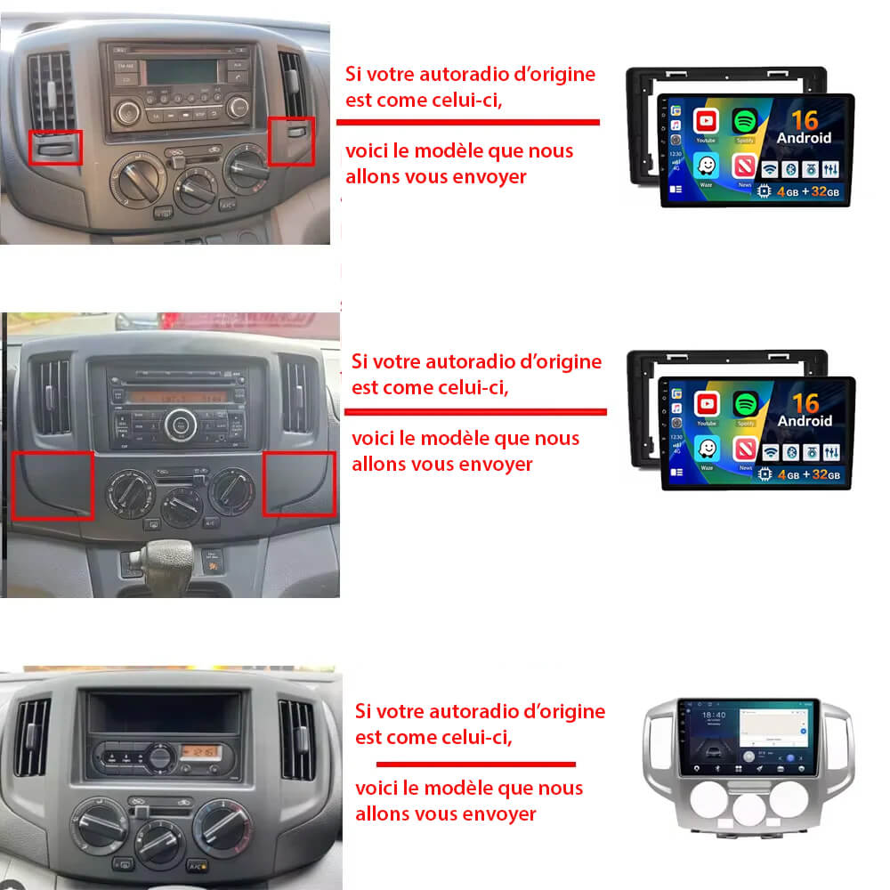 Autoradio GPS Nissan NV200 Android Auto - CarPlay – Image 2